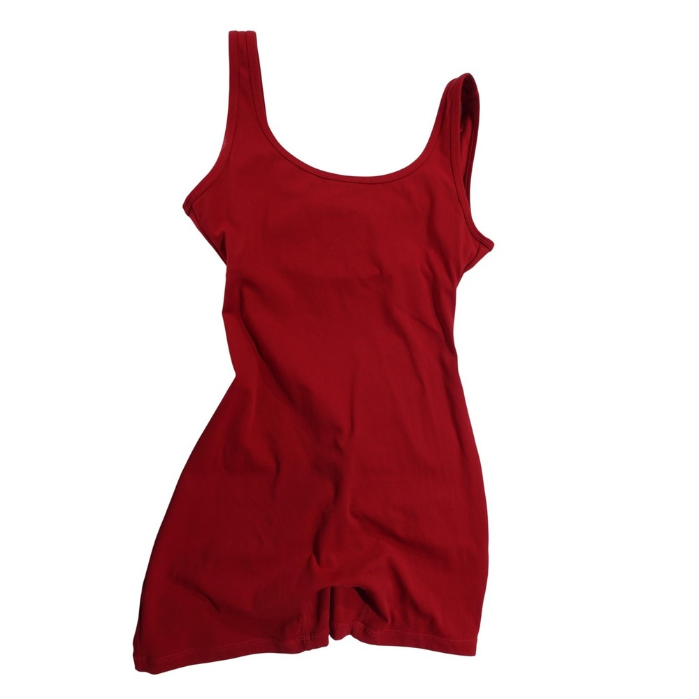 Romper Womens Size S Red‎ Cutout Twist Waist Scoop Neck Jersey Stretch
